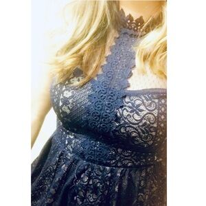 New Navy Lace Dress
